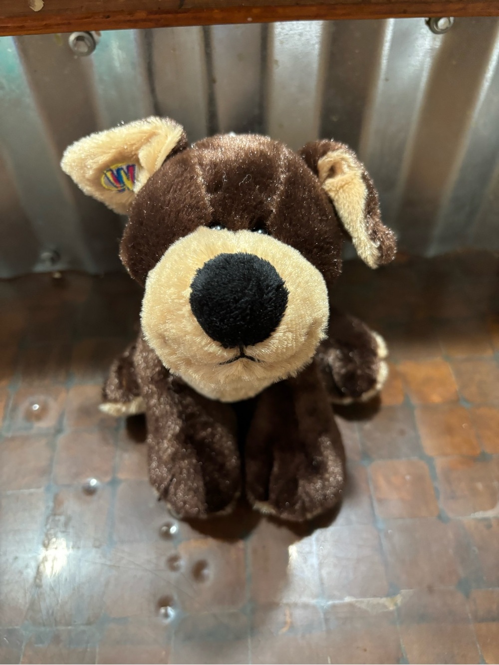 GANZ Webkinz Brown and Cream Plush Puppy Stuffed Animal